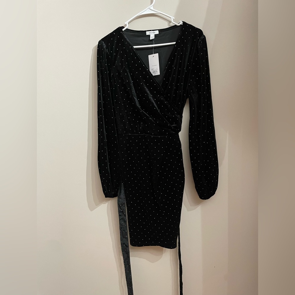 Nine West Black dress with diamonds, XL